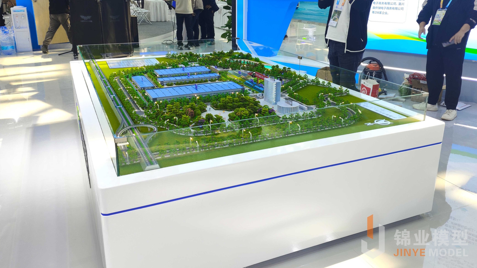 省级农资集散中心沙盘布展实拍图片