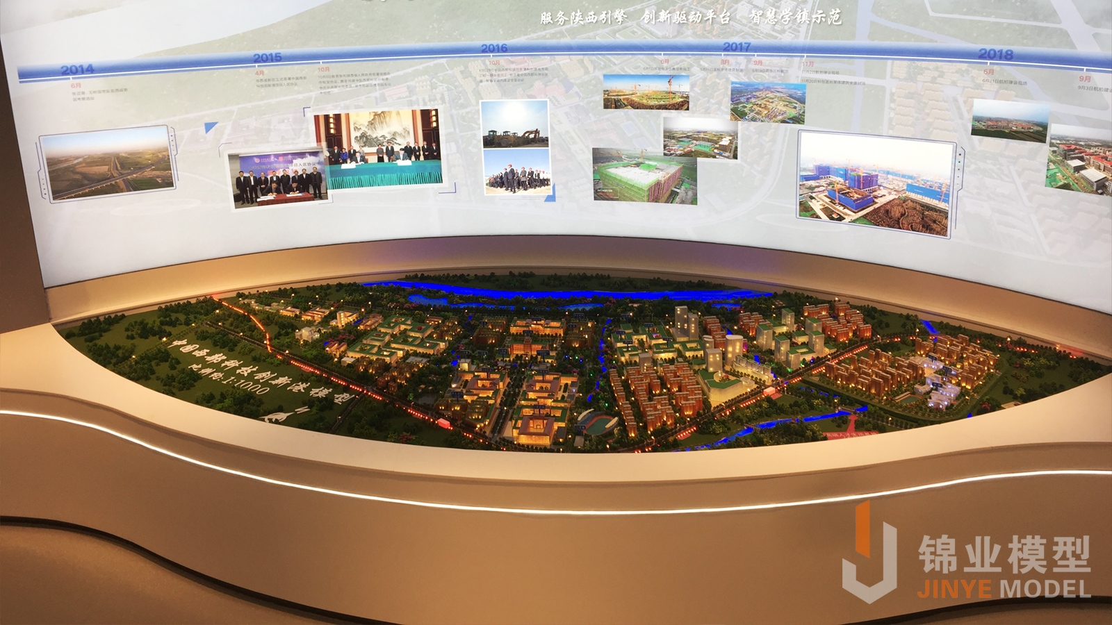 西安交通大学西迁纪念馆交大创新港电子沙盘实拍图片